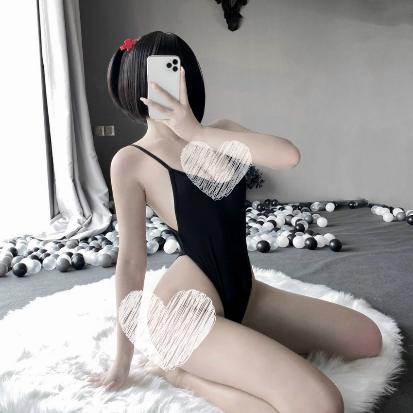 Đồ ngủ sexy bodysuit thun co giãn - bodysuit sexy bó sát hai dây hở lưng gợi cảm - 3650 - lamia store