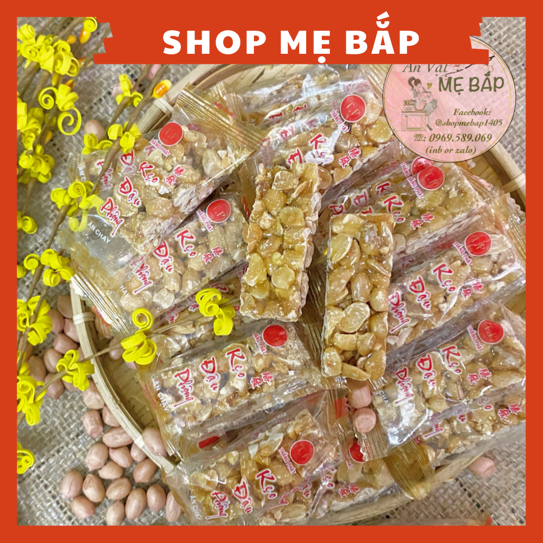 Kẹo Đậu Phộng Thắng Phát 250gram - Kẹo Lạc Kẹo Thèo Lèo - Shop Mẹ Bắp [Date 6 tháng]
