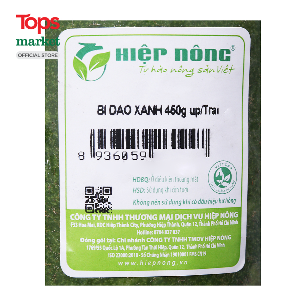 Bí Đao Xanh Vietgap 460G