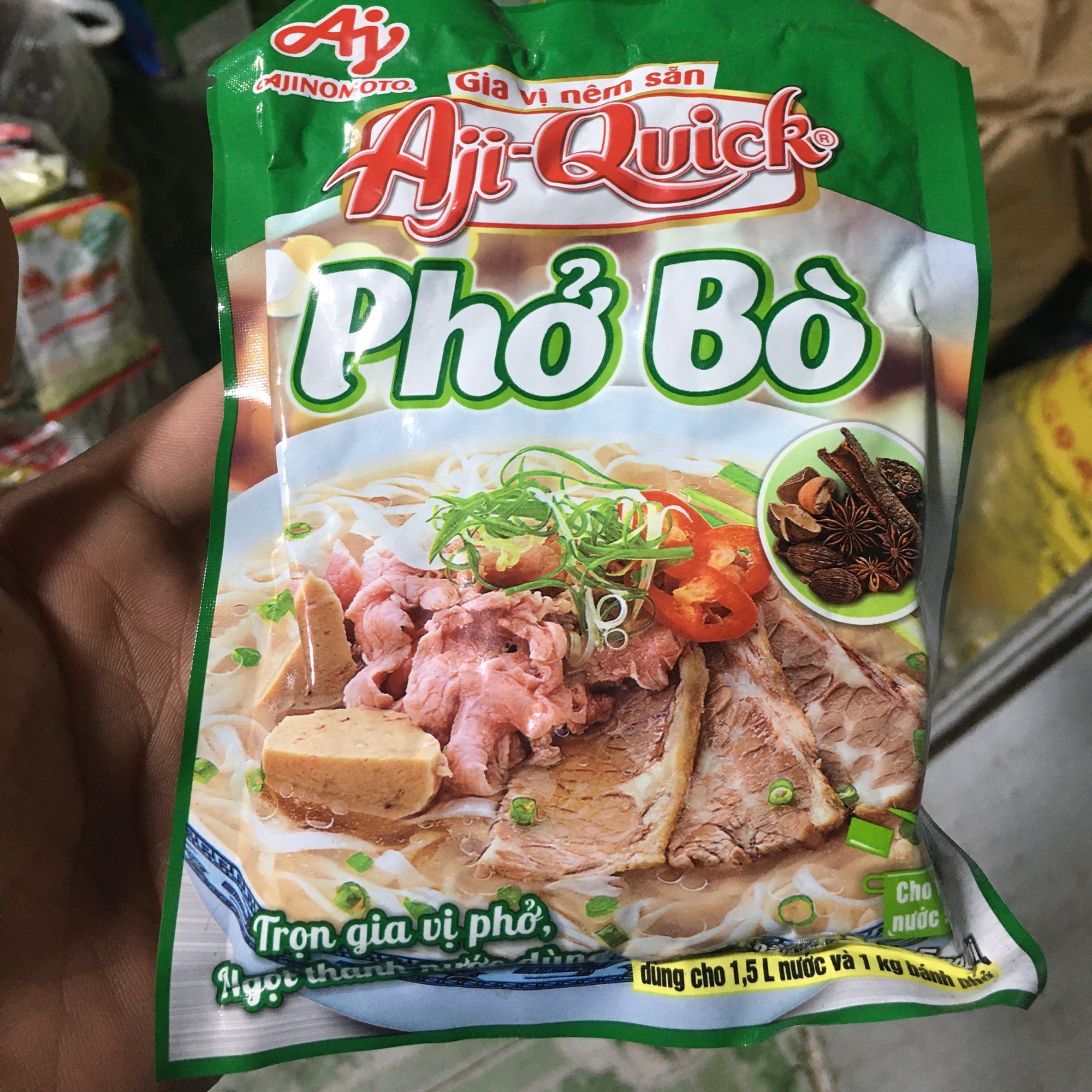 Gia vị nêm sẵn Phở Bò Aji-Quick 57g