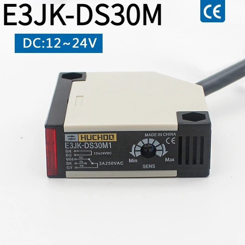 E3JK-DS30M1/2 chuyển đổi quang điện DC24V AC220V 24V-220V khuếch tán phản xạ chuyển đổi hồng ngoại khuếch tán phản xạ cảm biến