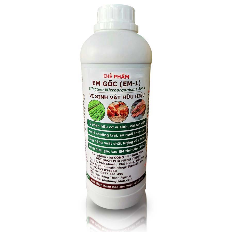 Chế phẩm em gốc , em-1 mật độ vi sinh cao