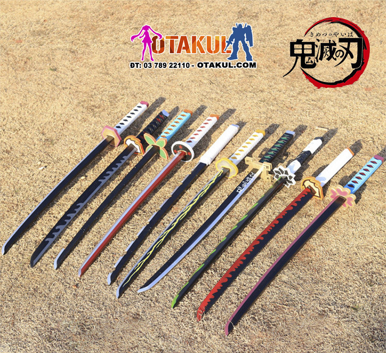 Đạo cụ cosplay kiếm foam 1m các nhân vật - kimetsu no yaiba