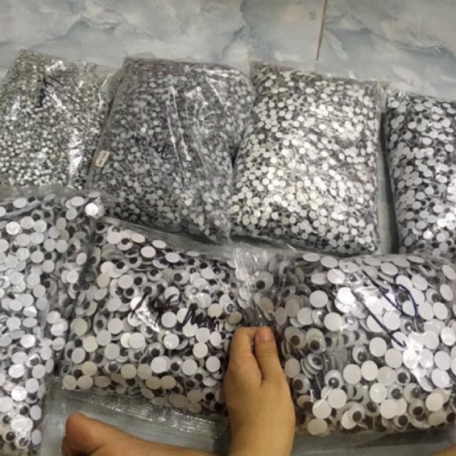 Mắt Dán Đảo gắn thú bông handmade