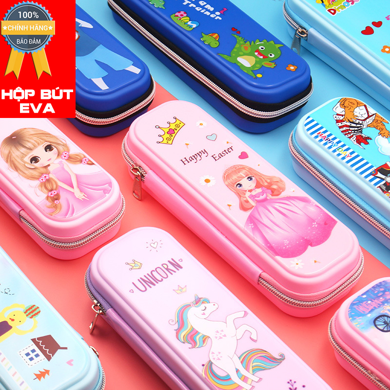 Hộp bút trẻ em học sinh EVA siêu bền chống sốc