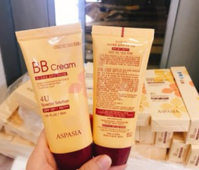 Kem nền chống nắng Aspasia 4U special B.B Solution Cream Spf50 pa+++