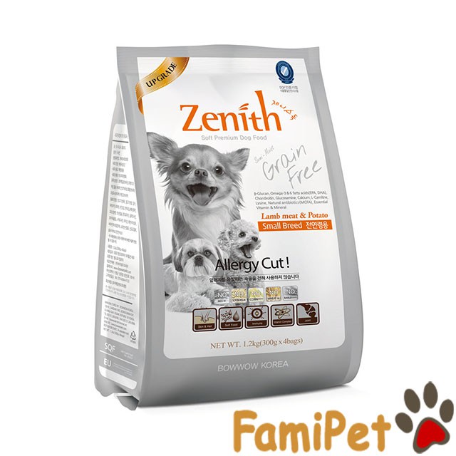 Thức ăn hạt mềm chó nhỏ - zenith small breed1.2kg