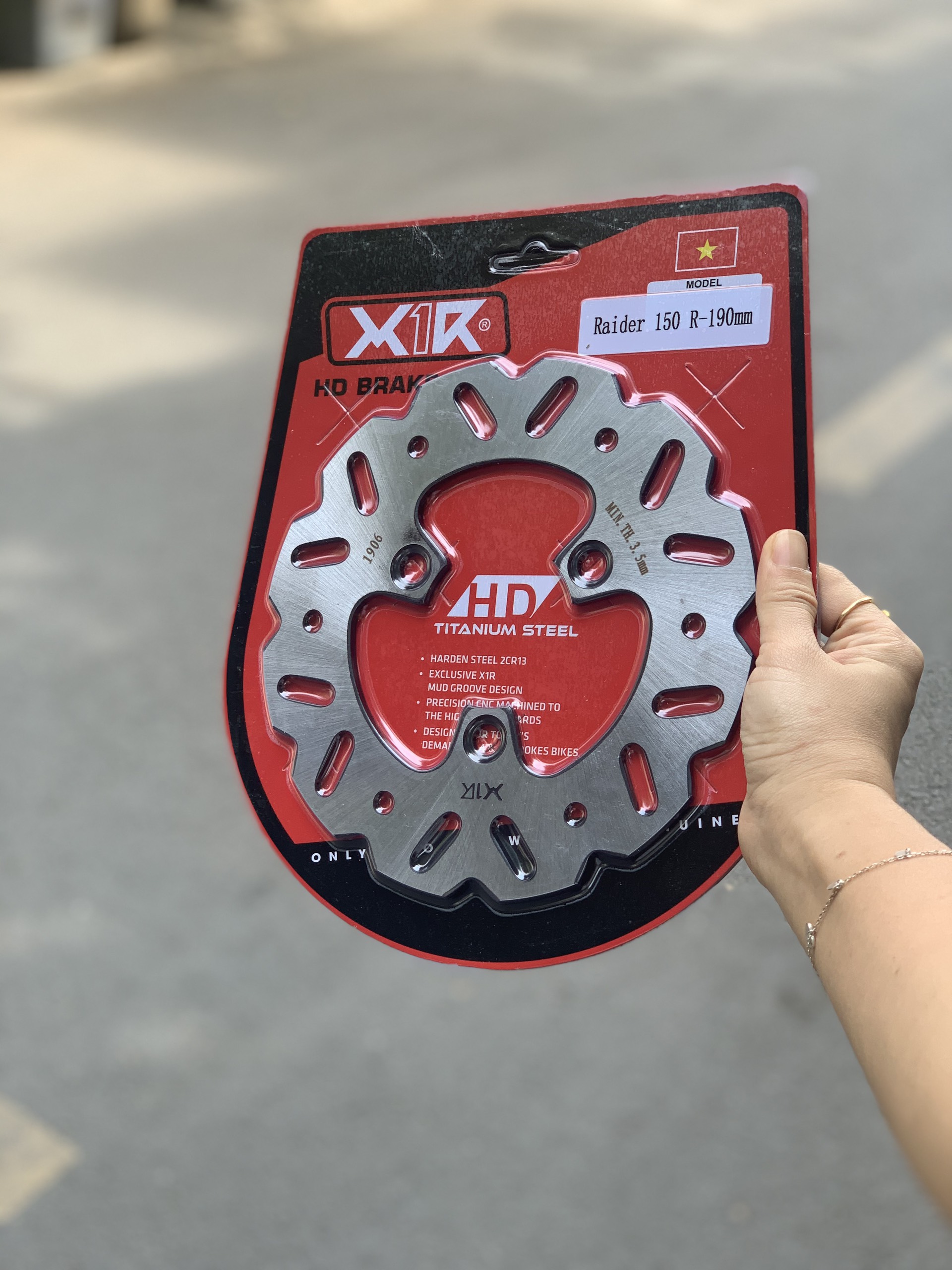 ĐĨA THẮNG SAU X1R CHO SUZUKI RAIDER/RAIDER FI SIZE 190MM