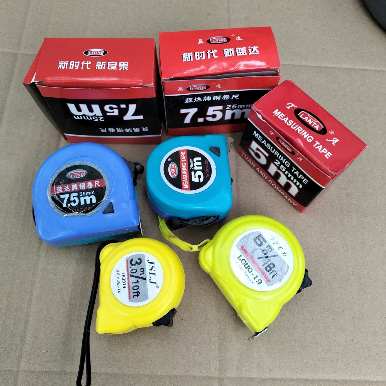 Thước mét.thước rút, thước lỗ ban 3m ,5m,7,5 m