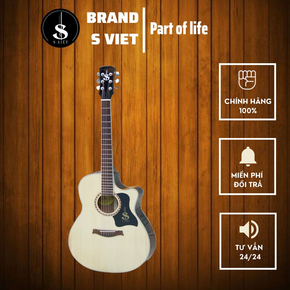 Đàn guitar gỗ điệp già, có ty mã cvac30 tại guitar s việt