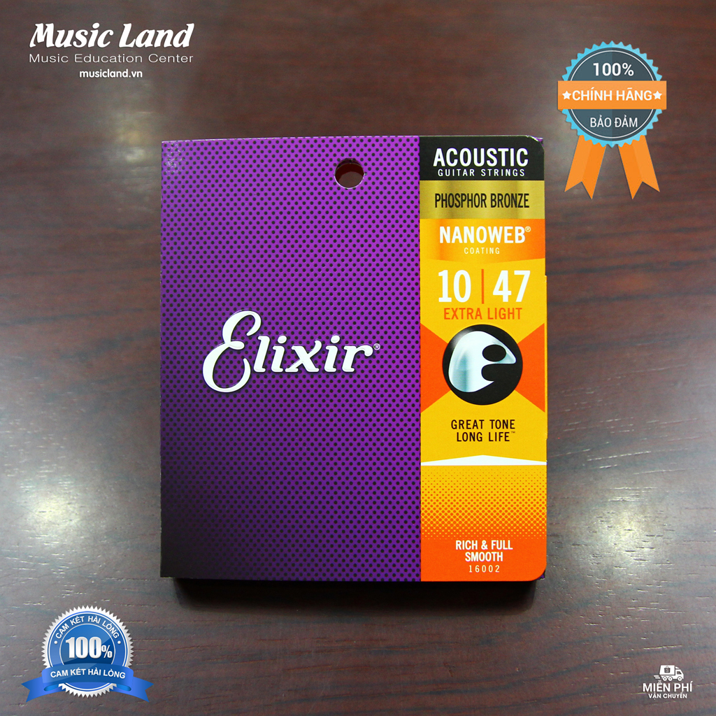 Dây Đàn Guitar Acoustic Elixir 16002 - Chính Hãng