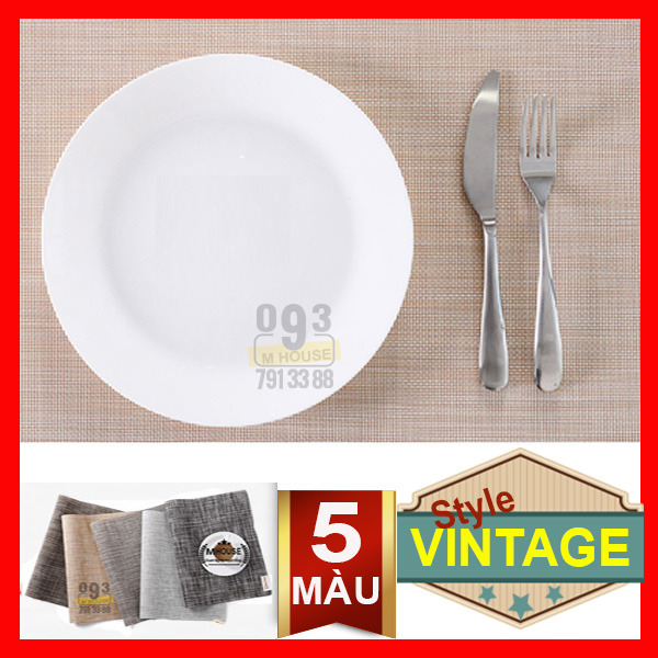Khăn Lót Chén Dĩa Vintage Kiểu Nhật