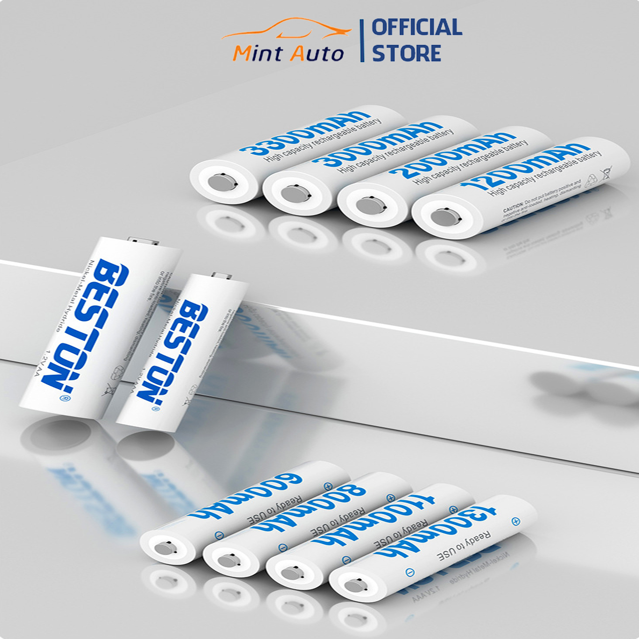 Pin sạc ni-mh aa beston điện áp 1.2v dung lượng lớn 3000mah