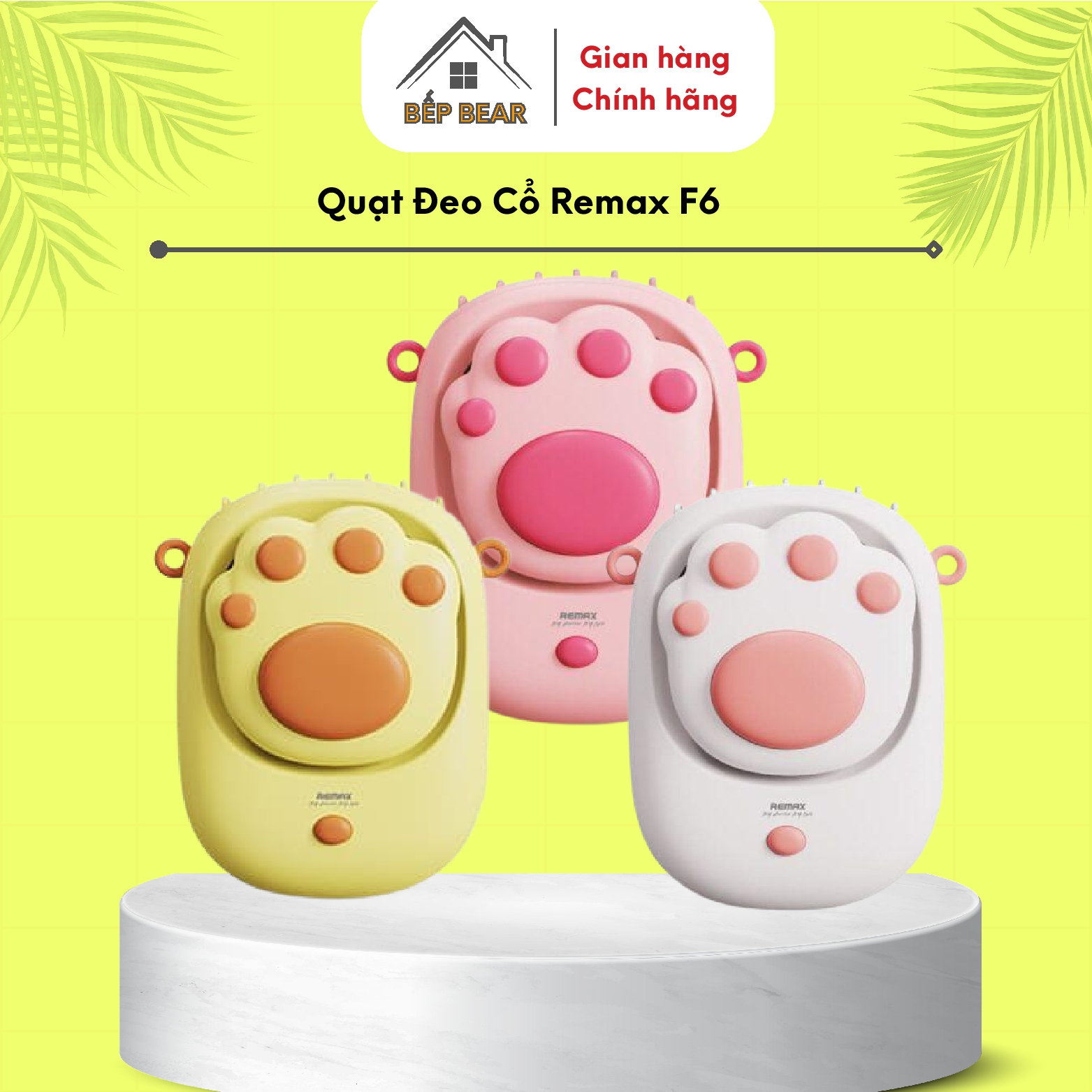 QUẠT ĐEO CỔ REMAX F6, QUẠT MINI, CHÍNH HÃNG_BẢO HÀNH 6 THÁNG