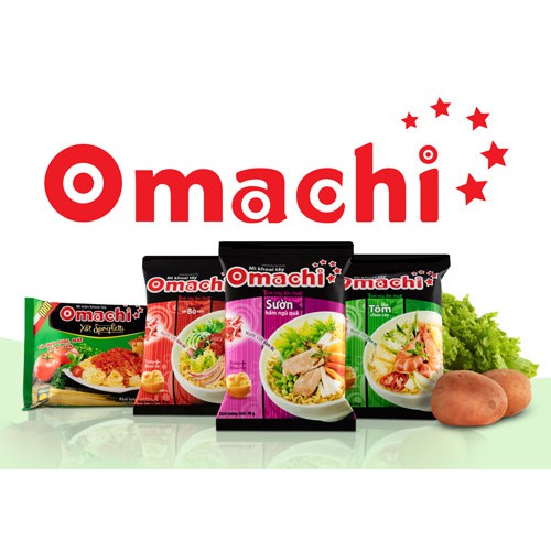 Mì omachi sườn + bò hầm 80g