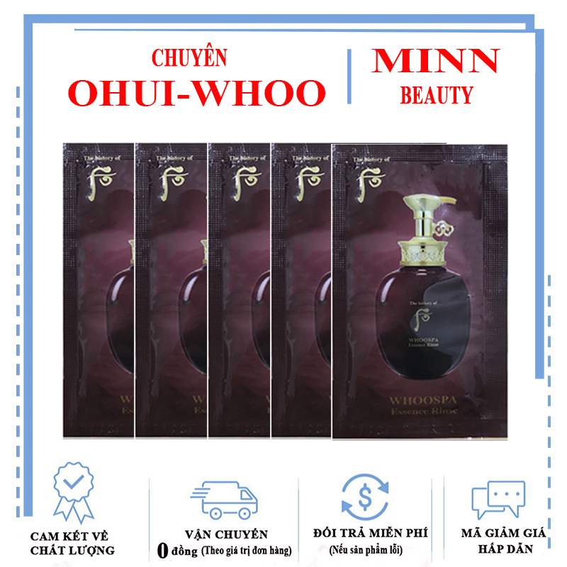 [Hỗ Trợ 15k Ship] Combo 5 Dầu Xả Whoo Spa Essence Rinse 8ml x 5