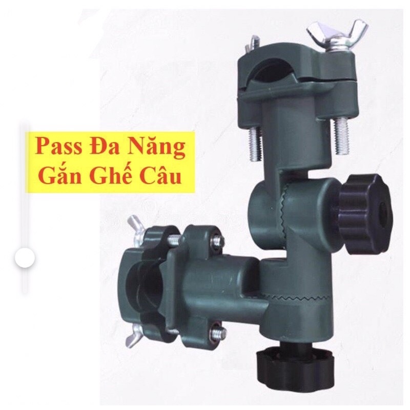 Pass đa năng gắn ghế câu cá , khay đựng mồi , chống cần câu