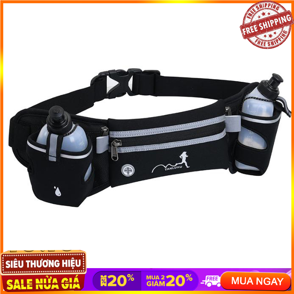 Đai Chạy Bộ Thể Thao Tiện Dụng - ( TẶNG KÈM 02 BÌNH NƯỚC CAO CẤP) Có Thể Dùng Cho Cả Nam Và Nữ, Thiết Kế Chắc Chắn, Tỉ Mỉ Từng Chi Tiết Dụng cụ thể thao xịn - BẢO HÀNH 6 THÁNG