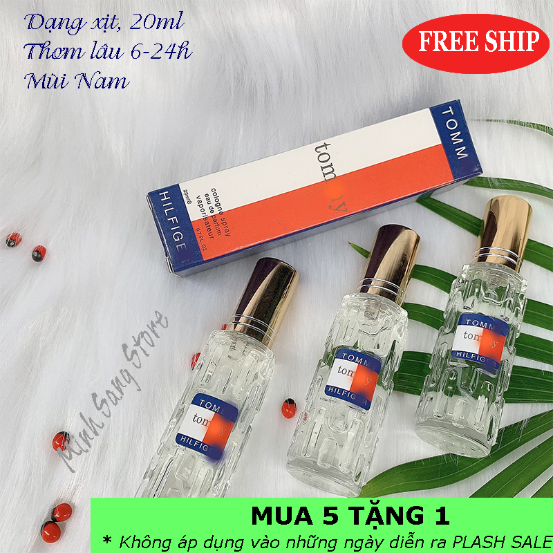 [HCM]COMBO 3 NƯỚC HOA NAM TOMY MINI 20ML LƯU 6-12H