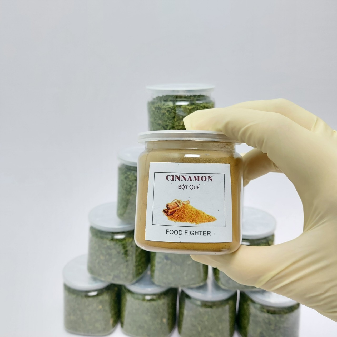 Bột quế Yên Bái nguyên chất thức ăn- Cinnamon powder - Hũ 120ml