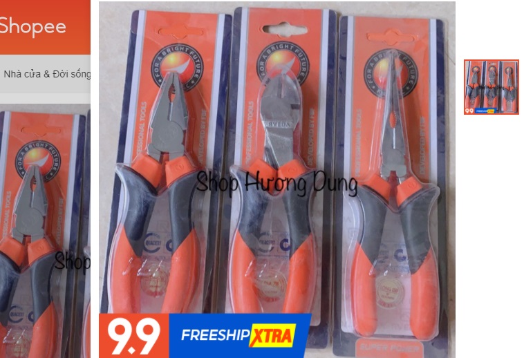 kìm cắt 7 inch Rveda mạ crom , chất lượng cao