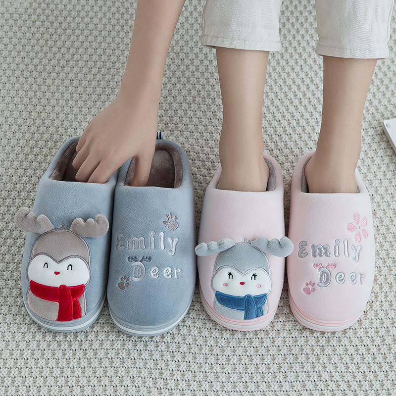 Dép bông mùa đông Tuần Lộc cực mềm cực êm