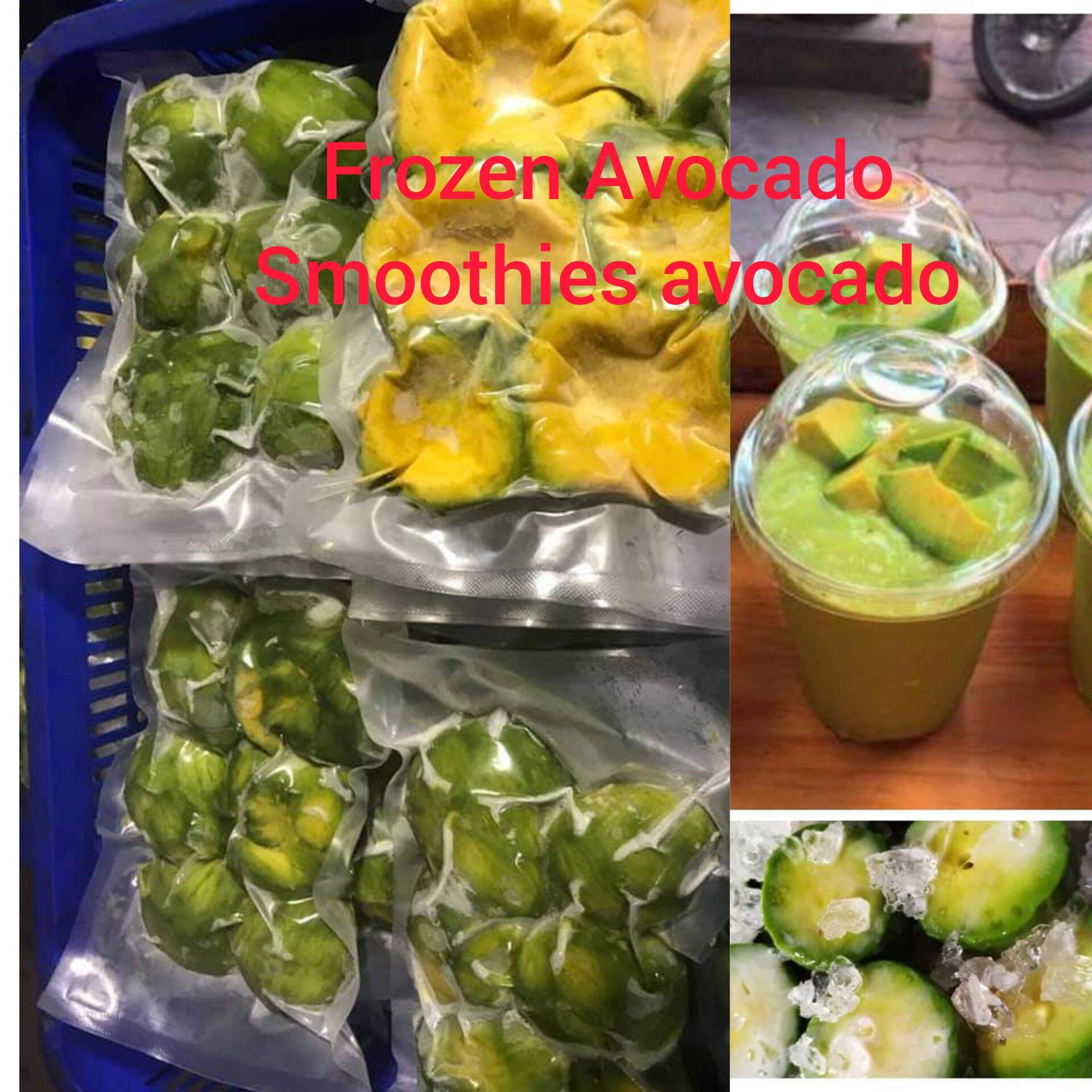 Bơ booth đông lạnh- frozen avocado- 1kg - Trái Cây Cười