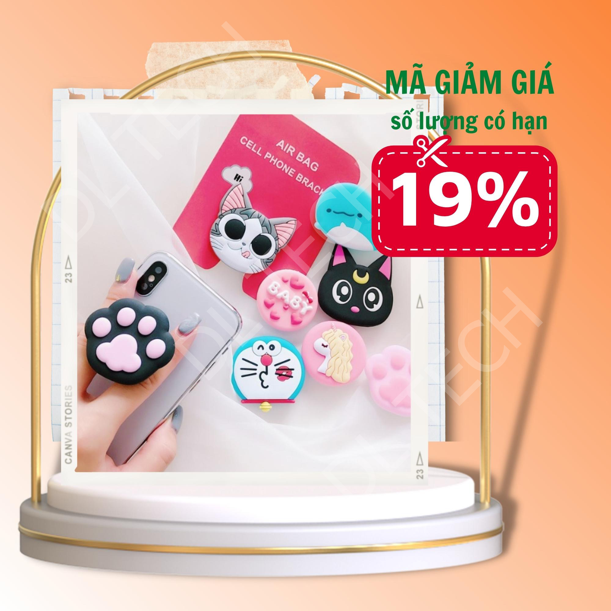 Giá đỡ điện thoại đa năng siêu dễ thương dl tech