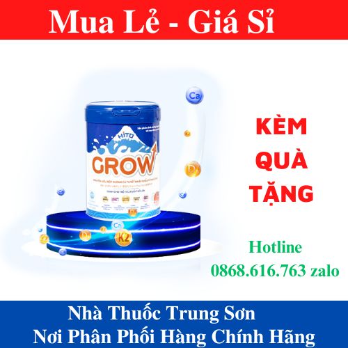 [Chính Hãng - Hoàn Tiền 10%]Sữa Canxi Hito Grow Phát Triển Chiều Cao Toàn Diện