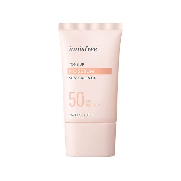 Kem chống nắng innisfree tone up no sebum - màu hồng hàn quốc freeship max florence store