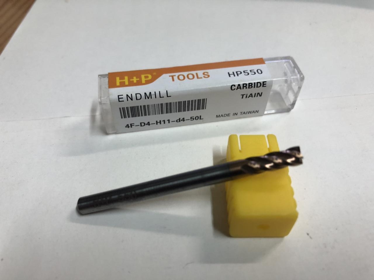 Mũi phay hợp kim CNC vàng (3 ly) trụ 4Me cao cấp loại 1 H+P