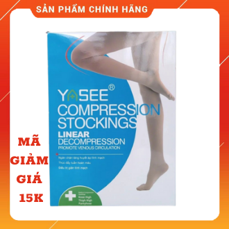 [HCM]Vớ Đùi - Tất y khoa ngăn ngừa và hỗ trợ suy giãn tĩnh mạch Yasee. Áp lực 2:Class 2(23-32mmHg)