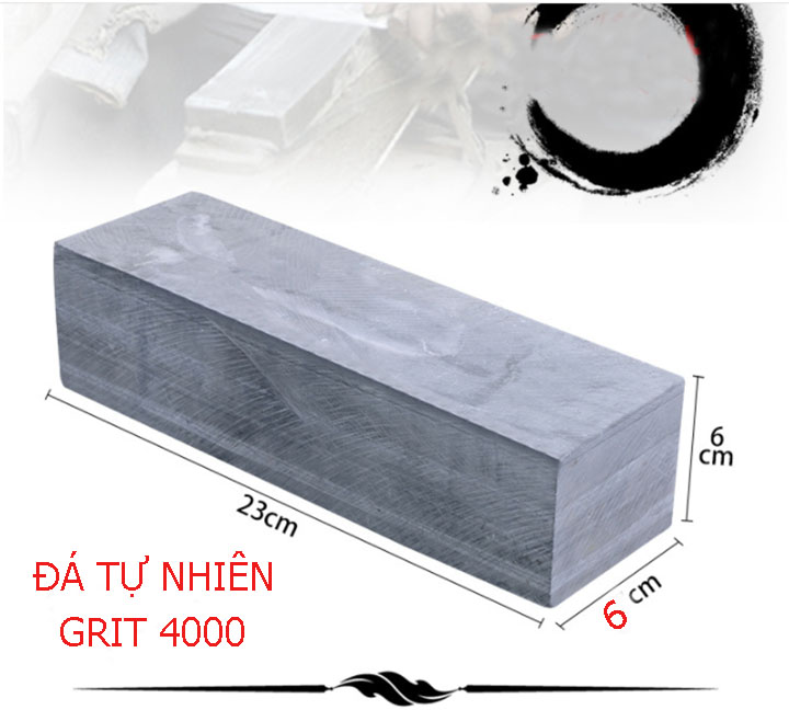 Đá Mài Bùn Tự Nhiên, Đá mài Dao Kéo Siêu Bén Kích Thước 23x6x6cm