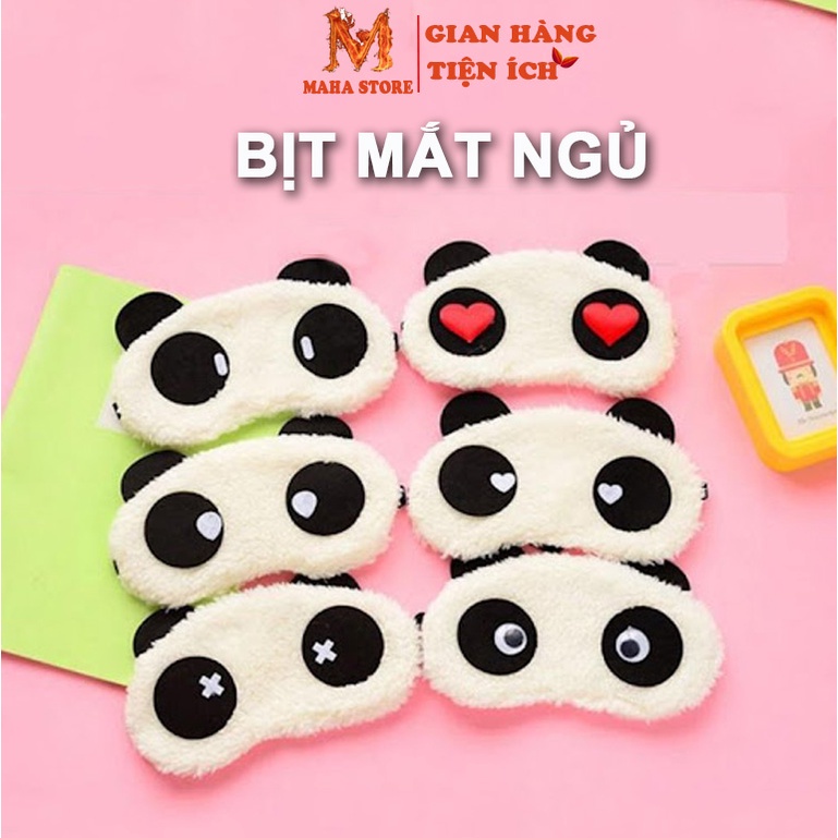 Tấm bịt mắt ngủ hình gấu panda -miếng che mắt khi ngủ giao ngẫu nhiên - gdtl p010