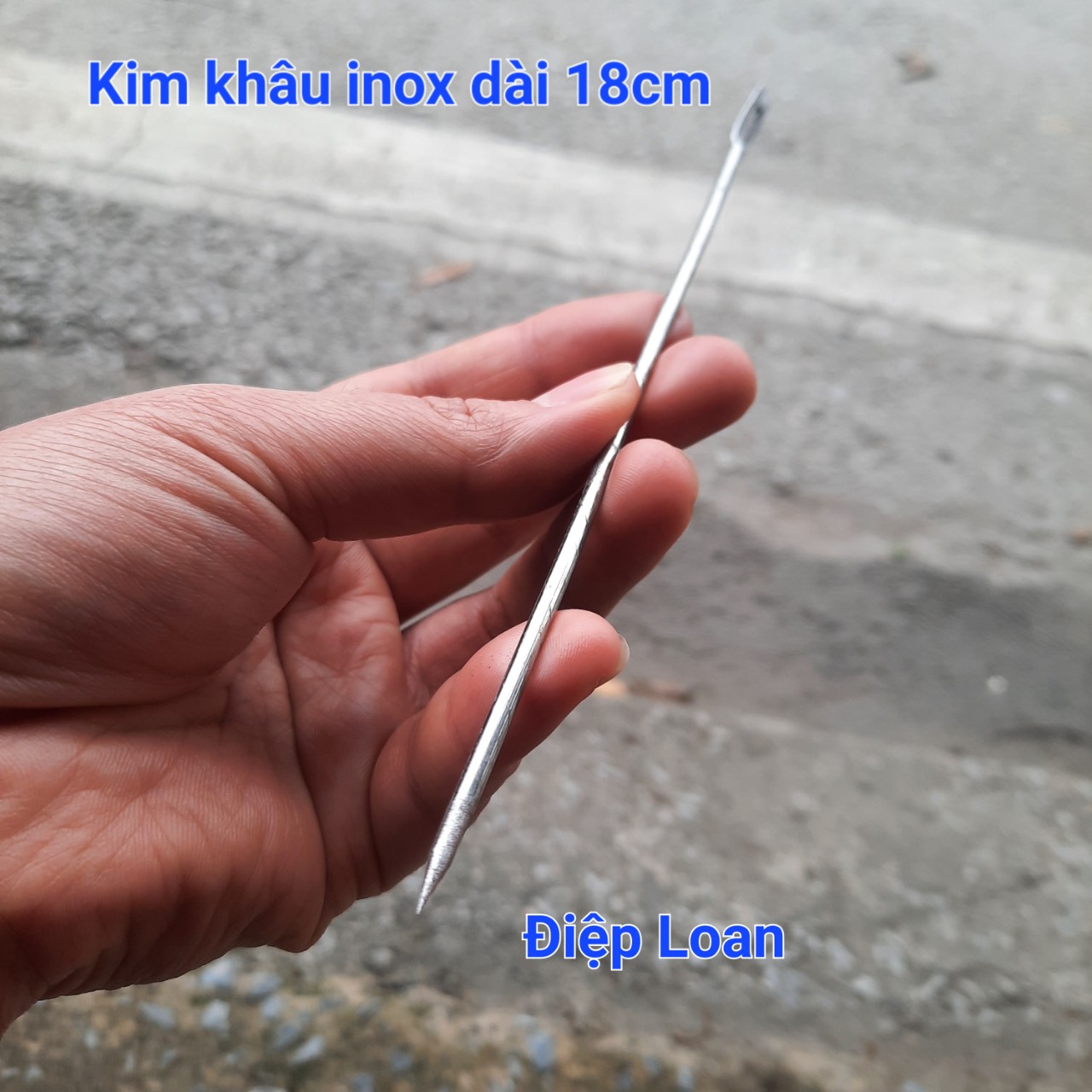 Cây kim, kim khâu bao tải, bao bố, kim khâu inox phi 2,5mm dài 18cm