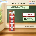 Vỉ 5 viên Pin nút Panasonic CR-2025/5BE – Hàng Chính Hãng