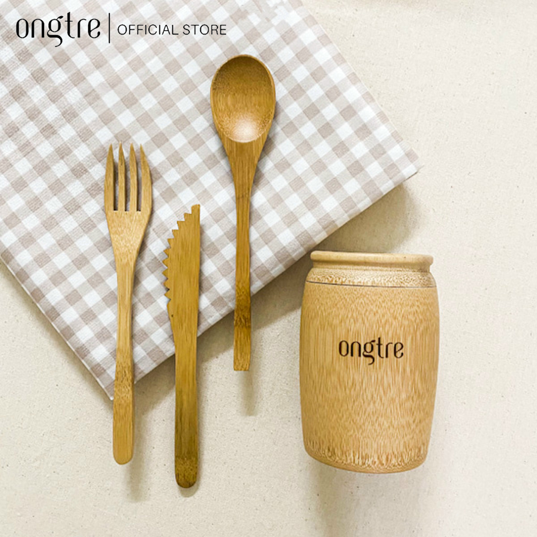 Bộ Muỗng (Thìa), Nĩa, Dao bằng tre, Cơm trưa cho văn phòng | Eco Store, Sản phẩm thân thiện Môi trường | ongtre® (Vietnam)