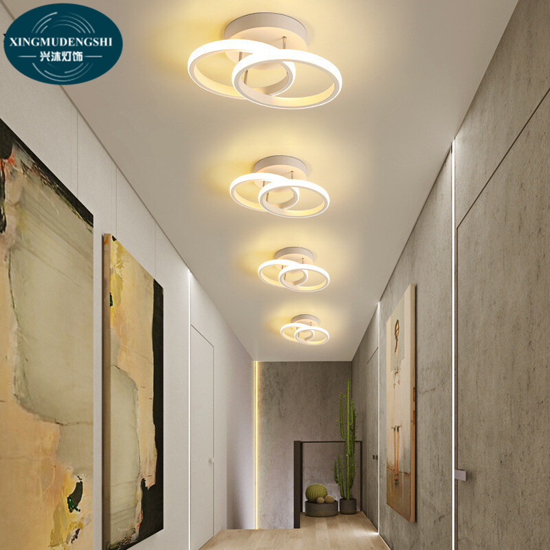 Xmds đèn led đèn trần đèn phòng ngủ đèn phòng ăn đèn ban công đèn lối đi đèn hiên trang trí phòng đèn mờ hai màu 28cm 20w 220v
