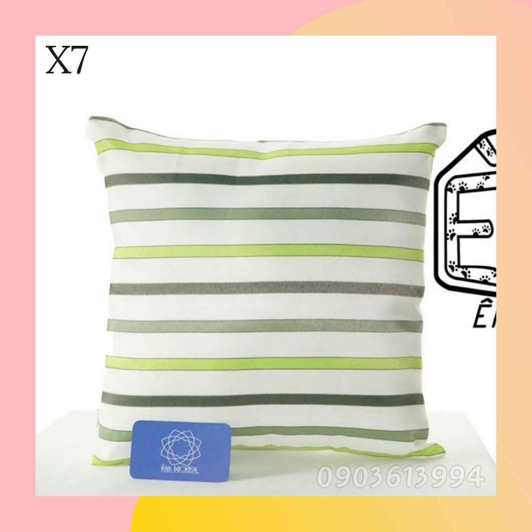 Vỏ gối tựa lưng sofa VNXK - pillow 35x35cm