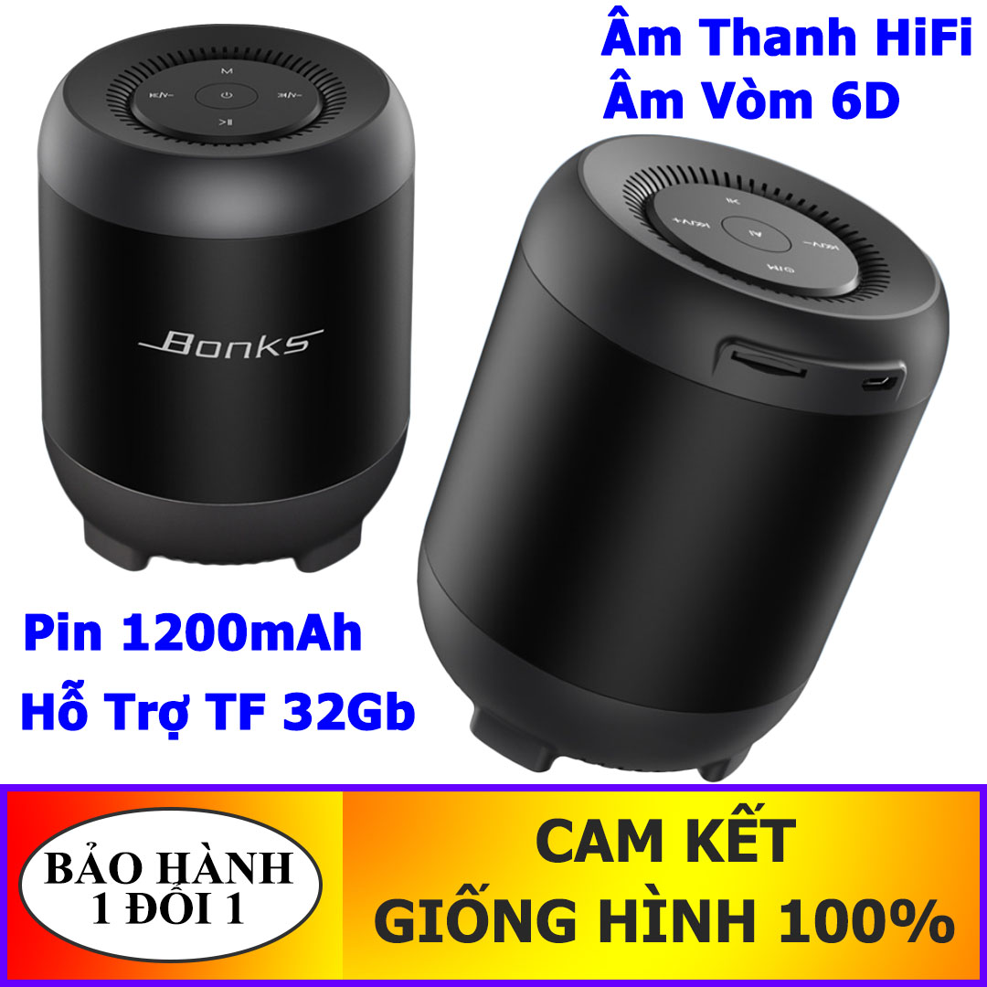 Loa Siêu BASS, Loa Bluetooth 5.0 Q33, Âm thanh HiFi thiết kế nhỏ gọn - Có hỗ trợ thẻ nhớ 32Gb