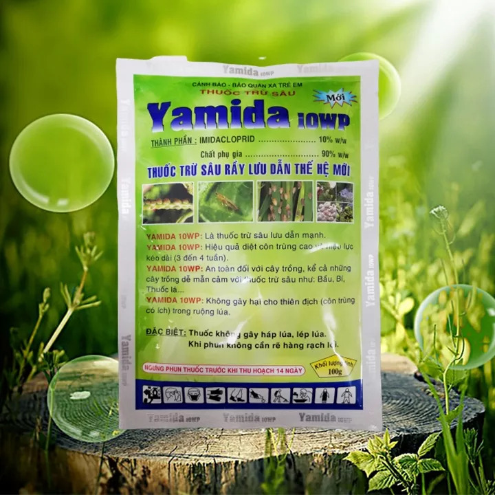 Yamida 10WP gói 100g - Trừ rầy nâu, bọ trĩ, rầy chổng cánh, rệp sáp, rệp vài