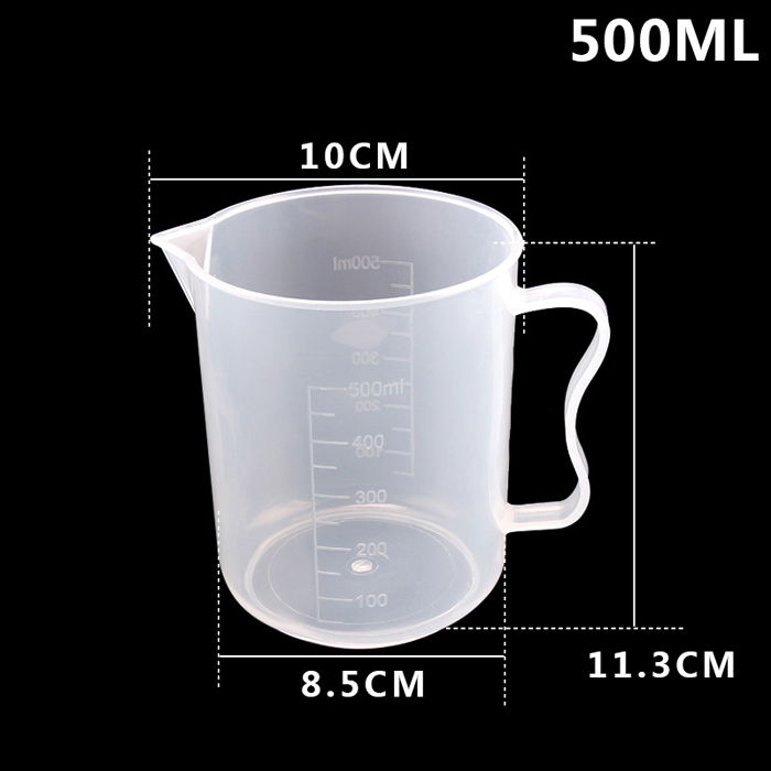 [HCM]100ml 250ml 500ml 1000ml CA ĐONG ĐỊNH LƯỢNG PHA CHẾ cốc nhựa trong suốt vạch chia rõ ràng 7hitech