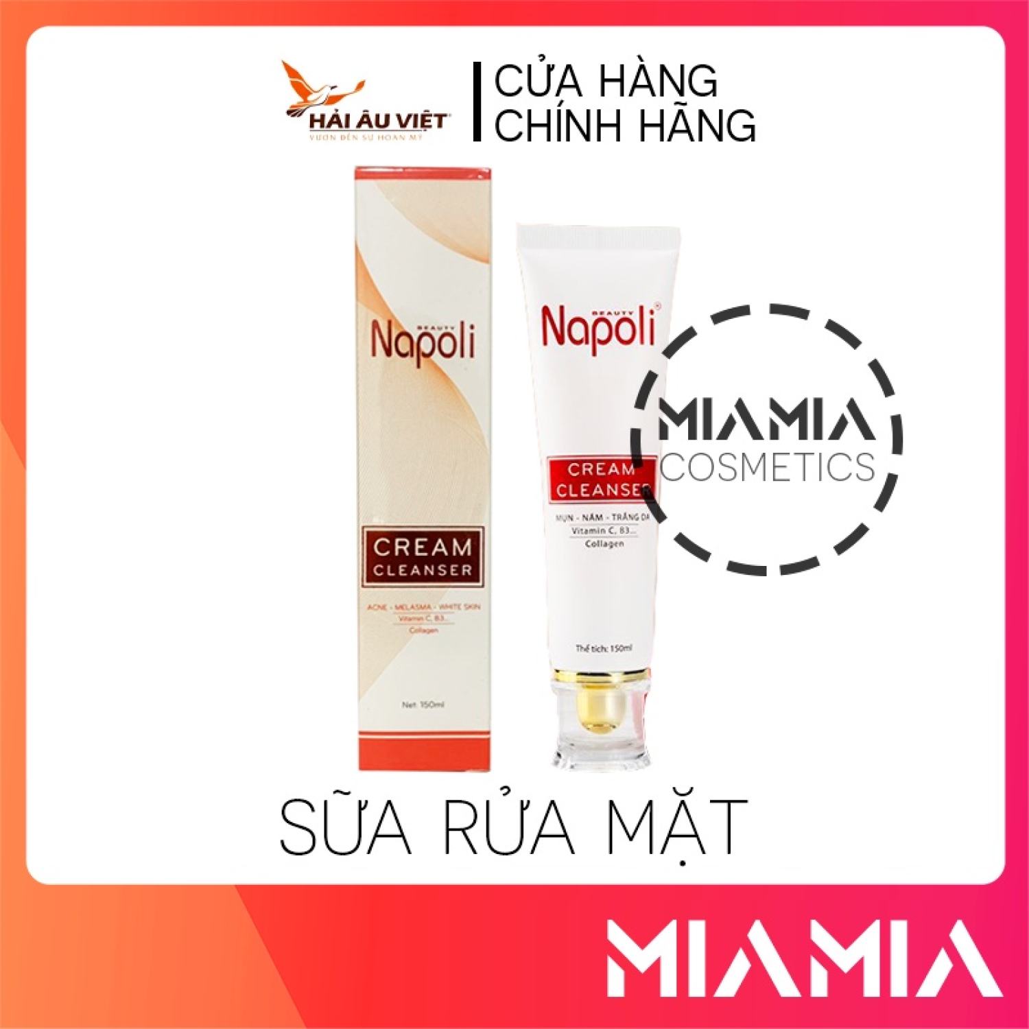 Sữa rửa mặt dâu tây hải âu việt napoli chính hãng