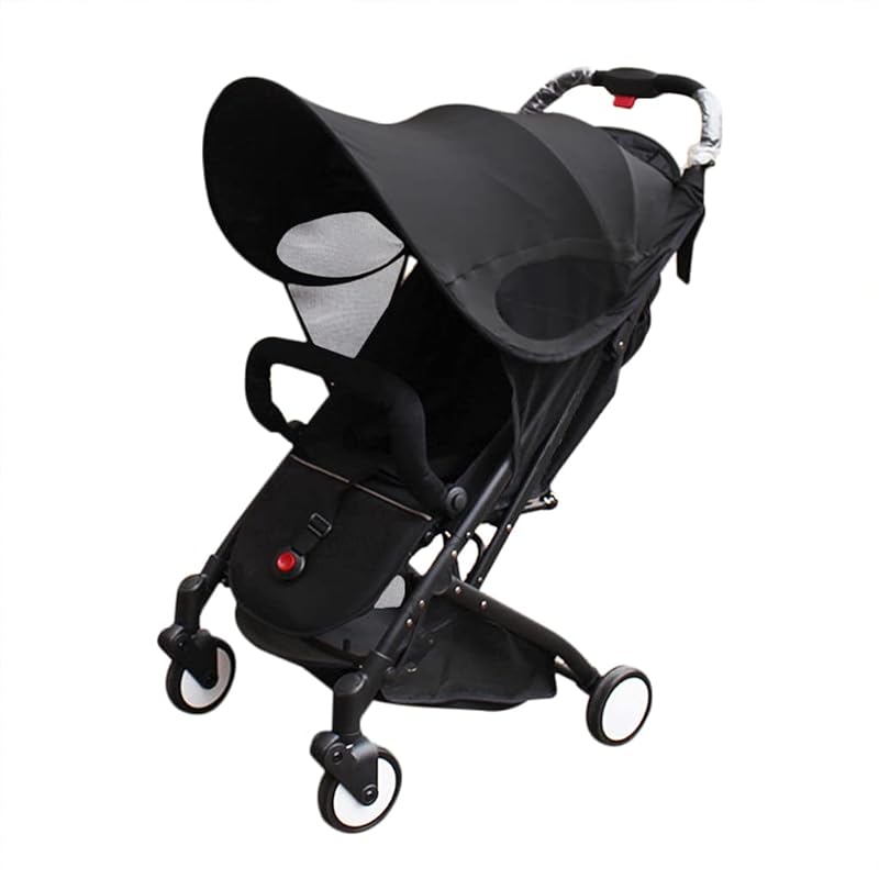 PURFUN Anti-UV Canopy for Stroller, Baby Stroller Rayshade Sunshade Sun Cover Sun Protection Foldable Pram Pushchair Sun Shade Canopy Parasol Extender Acce - 4