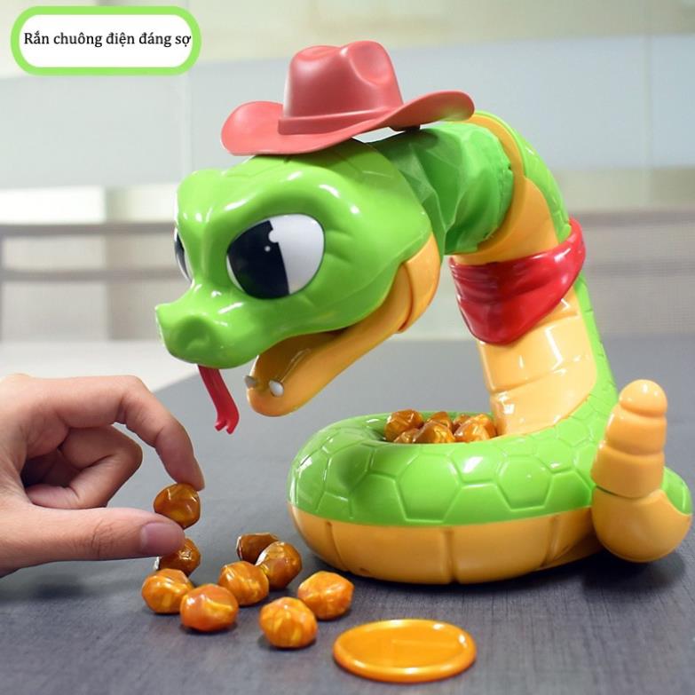 Bộ đồ chơi rắn chuông giữ kho báu, bộ đồ chơi bất ngờ cho bé vui nhộn