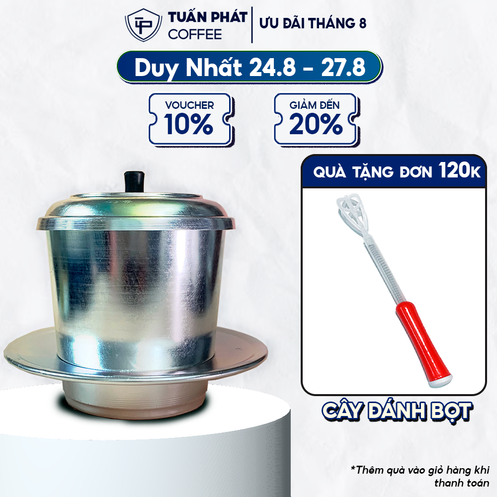 Phin Cà Phê Nhôm Lớn Dùng Gia Đình hoặc Bán Quán 500ml - Chất Lượng, Bền