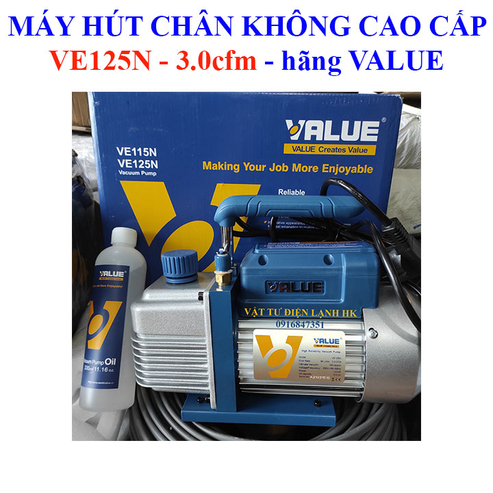 Máy hút chân không VALUE 3.0 CFM VE125N 3.0c 3c - VE125N