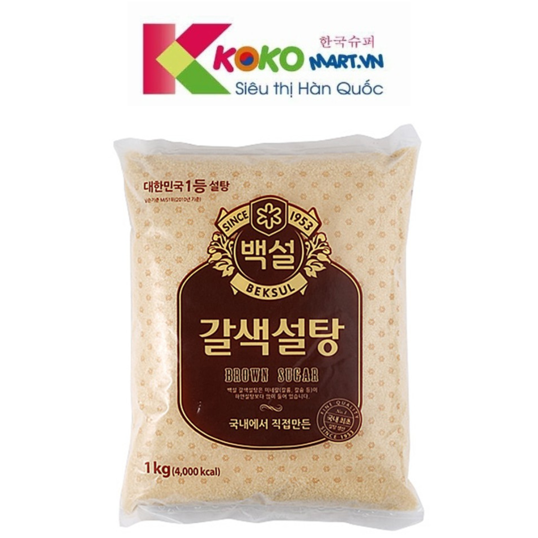 Đường Nâu Vàng Hàn Quốc BEKSUL BỊCH 1kg