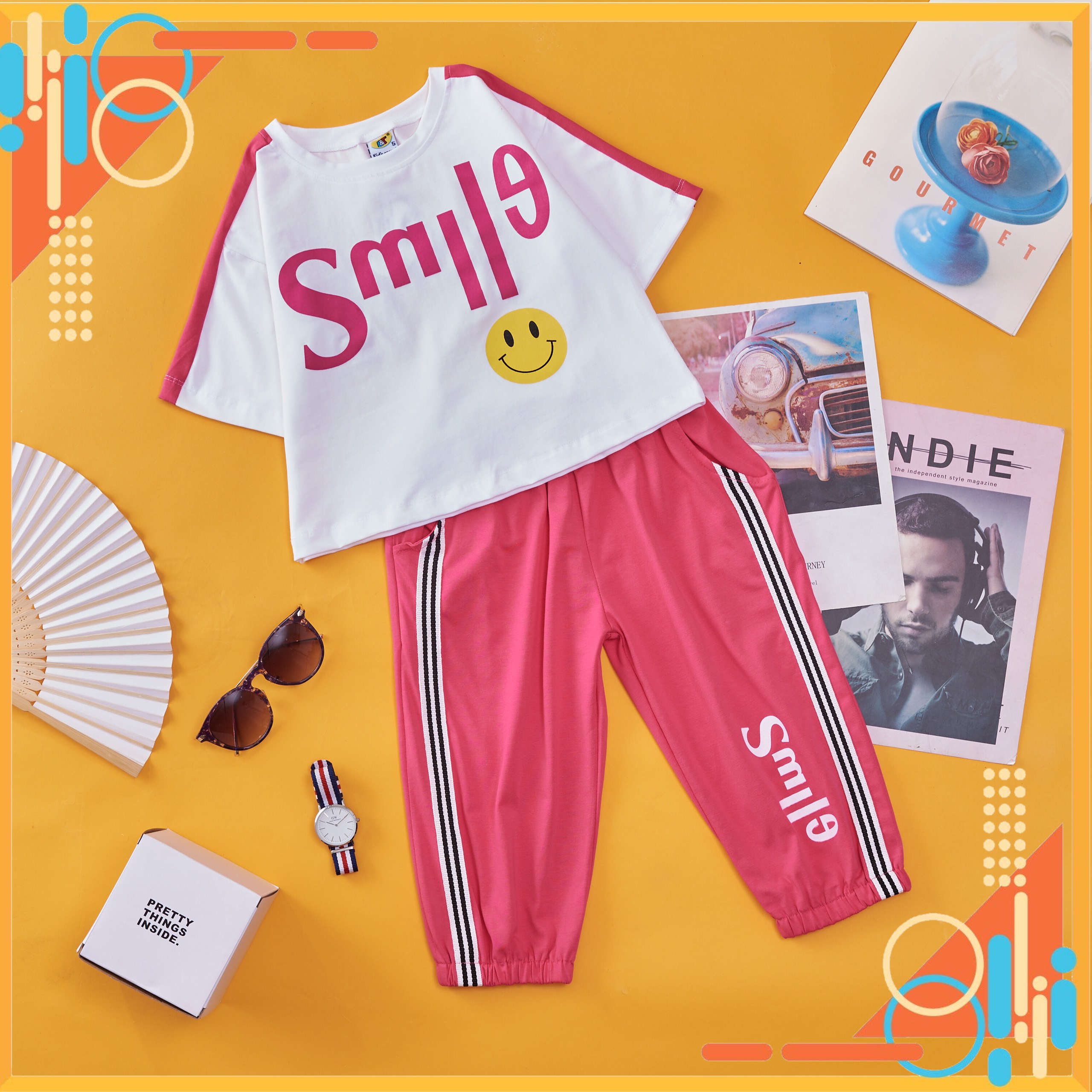 SIÊU HOT NGÀY HÈ_15kg - 43kg ❤️ Cotton thun 4 chiều cao cấp ❤️ Bộ đồ lửng cho bé gái thích hợp cho mọi hoạt động.