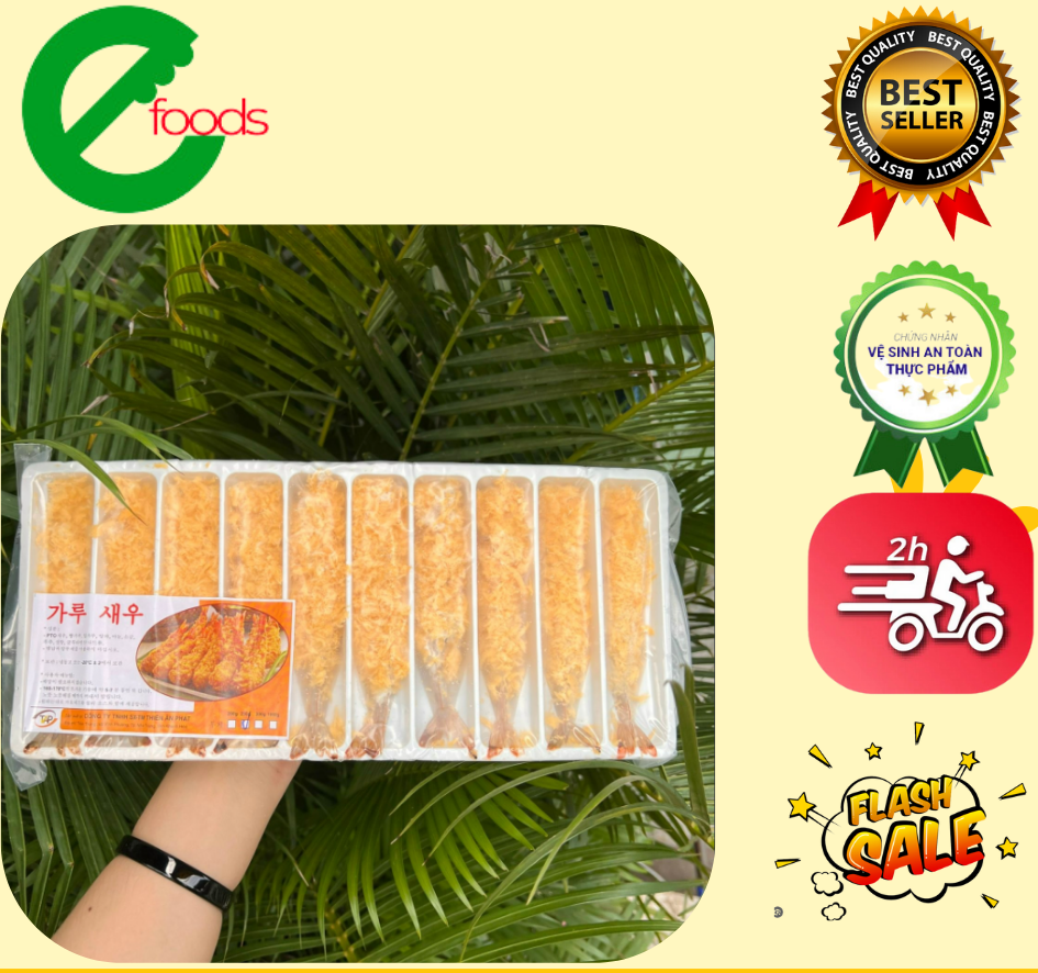 Tôm tẩm bột chiên xù 250g khay 10 con